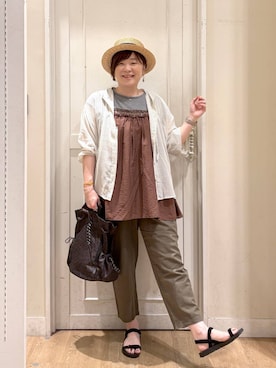 さかもってぃさん（レディース・163cm）の夏コーディネート