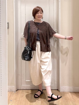 さかもってぃさん（レディース・163cm）の夏コーディネート