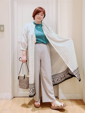 「アイテム（ワンピース/ドレス）」を使った、さかもってぃさん（レディース・164cm・40代）の夏コーディネート