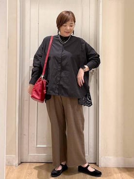 さかもってぃさん（レディース・163cm）の秋コーディネート