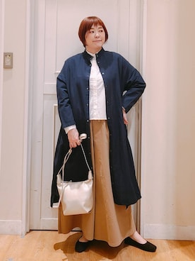 「アイテム（ワンピース/ドレス）」を使った、さかもってぃさん（レディース・164cm・40代）の春コーディネート