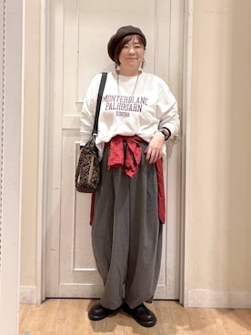 「アイテム（サンダル）」を使った、さかもってぃさん（レディース・163cm）の冬コーディネート