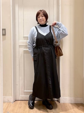 「アイテム（ワンピース/ドレス）」を使った、さかもってぃさん（レディース・163cm・40代）の冬コーディネート