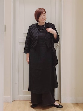 「アイテム（ワンピース/ドレス）」を使った、さかもってぃさん（レディース・164cm・40代）の秋コーディネート