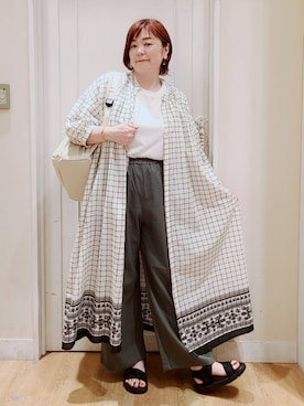 「アイテム（ワンピース/ドレス）」を使った、さかもってぃさん（レディース・164cm・40代）の夏コーディネート