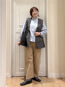 「アイテム（リング）」を使った、さかもってぃさん（レディース・163cm・40代）の秋コーディネート