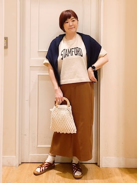 さかもってぃさん（レディース・164cm）の春コーディネート