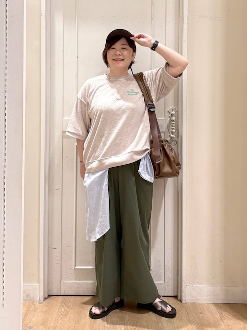 【イージーケア・接触冷感】軽らくストレートチノパンツ