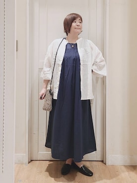 「アイテム（ワンピース/ドレス）」を使った、さかもってぃさん（レディース・164cm・40代）の夏コーディネート