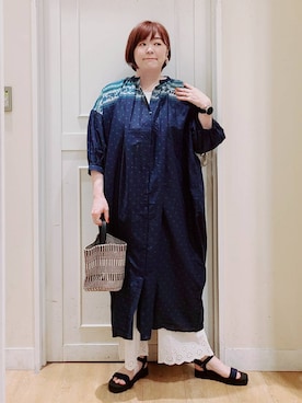 「アイテム（ワンピース/ドレス）」を使った、さかもってぃさん（レディース・164cm・40代）の春コーディネート