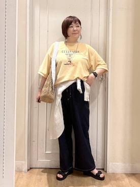 さかもってぃさん（レディース・163cm・40代）の春コーディネート