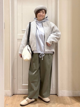 「アイテム（その他シューズ）」を使った、さかもってぃさん（レディース・163cm・40代）の冬コーディネート