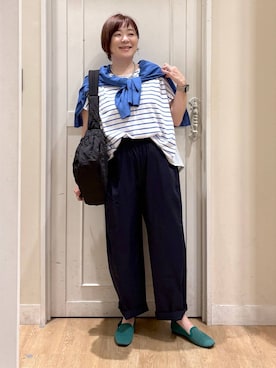 「アイテム（パンプス）」を使った、さかもってぃさん（レディース・163cm）の夏コーディネート