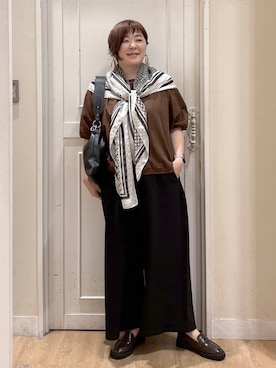 さかもってぃさん（レディース・163cm・40代）の秋コーディネート