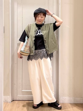 さかもってぃさん(レディース・163cm)の春コーディネート