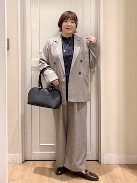 さかもってぃさん(レディース・163cm)の冬コーディネート