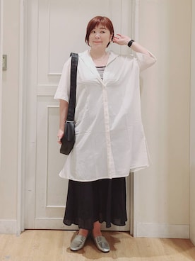 「アイテム（ワンピース/ドレス）」を使った、さかもってぃさん（レディース・164cm・40代）の夏コーディネート