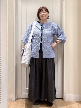 「アイテム（パンプス）」を使った、さかもってぃさん（レディース・163cm・40代）の夏コーディネート