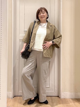 「アイテム（パンツ）」を使った、さかもってぃさん（レディース・163cm・40代）の夏コーディネート