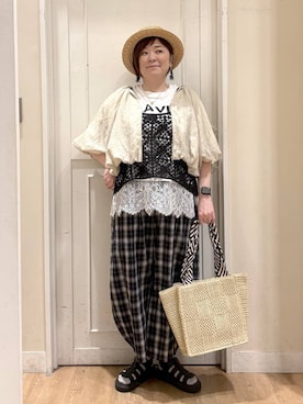 さかもってぃさん(レディース・163cm)の春コーディネート