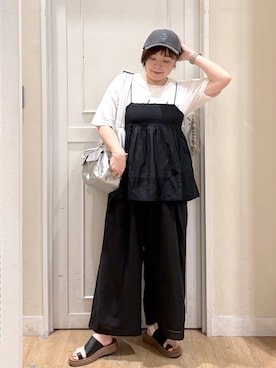 「studio CLIP（スタディオクリップ）のアイテム」を使った、さかもってぃさん（レディース・163cm）の夏コーディネート