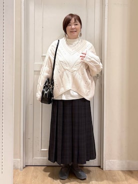 「studio CLIP（スタディオクリップ）のアイテム」を使った、さかもってぃさん（レディース・163cm）の秋コーディネート