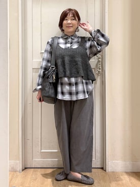 さかもってぃさん（レディース・163cm・40代）の秋コーディネート