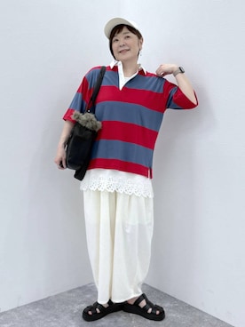 さかもってぃさん(レディース・163cm)の春コーディネート