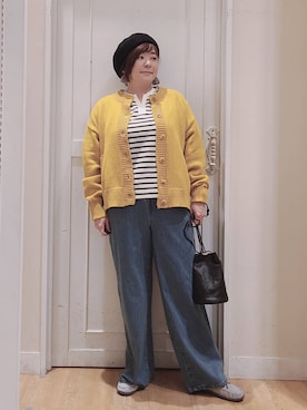 「アイテム（帽子）」を使った、さかもってぃさん（レディース・164cm・40代）の秋コーディネート