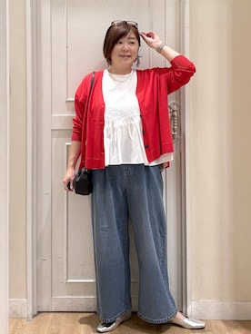 「アイテム（パンツ）」を使った、さかもってぃさん（レディース・163cm・40代）の夏コーディネート