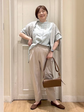 「studio CLIP（スタディオクリップ）のアイテム（シューズ）」を使った、さかもってぃさん（レディース・163cm）の春コーディネート