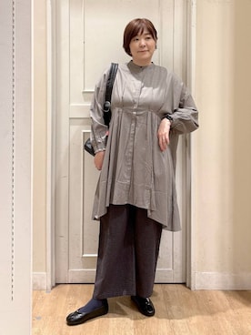 「アイテム（ワンピース/ドレス）」を使った、さかもってぃさん（レディース・163cm・40代）の秋コーディネート