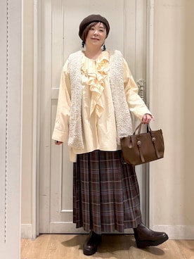 「studio CLIP（スタディオクリップ）のアイテム」を使った、さかもってぃさん（レディース・163cm）の冬コーディネート