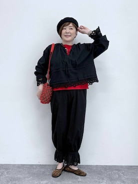 さかもってぃさん（レディース・163cm）の春コーディネート