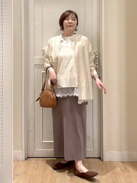 さかもってぃさん(レディース・163cm)の春コーディネート