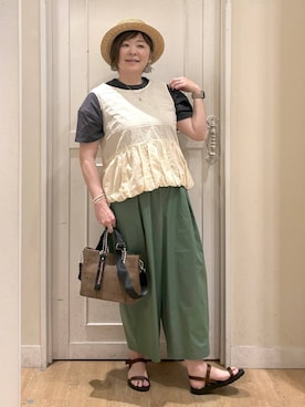さかもってぃさん（レディース・163cm）の春コーディネート
