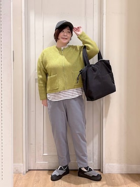 「アイテム（帽子）」を使った、さかもってぃさん（レディース・163cm・40代）の秋コーディネート