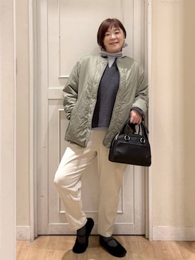 「アイテム（ブルゾン）」を使った、さかもってぃさん（レディース・163cm・40代）の冬コーディネート