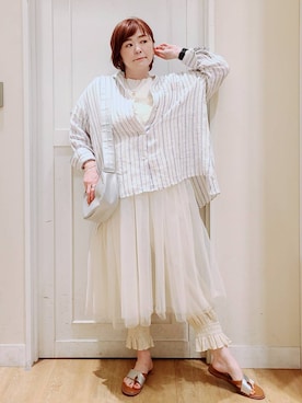 「アイテム（ワンピース/ドレス）」を使った、さかもってぃさん（レディース・164cm・40代）の夏コーディネート