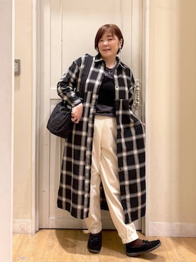 「アイテム（ワンピース/ドレス）」を使った、さかもってぃさん（レディース・163cm・40代）の秋コーディネート