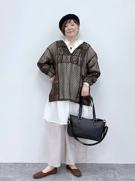 さかもってぃさん（レディース・163cm）の春コーディネート