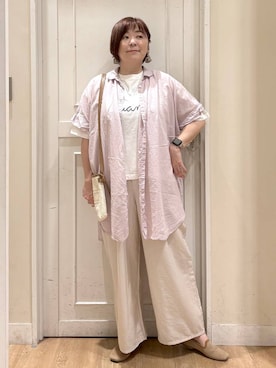 「アイテム（パンプス）」を使った、さかもってぃさん（レディース・163cm・40代）の夏コーディネート
