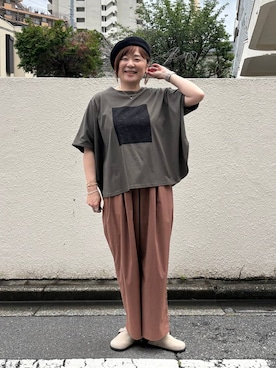 「studio CLIP（スタディオクリップ）のアイテム」を使った、さかもってぃさん（レディース・163cm）の夏コーディネート