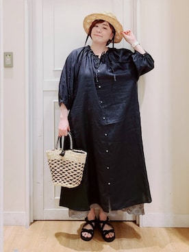 「アイテム（ワンピース/ドレス）」を使った、さかもってぃさん（レディース・164cm・40代）の春コーディネート