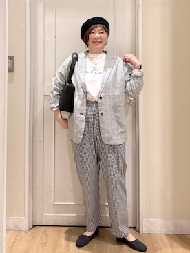 さかもってぃさん(レディース・163cm)の春コーディネート