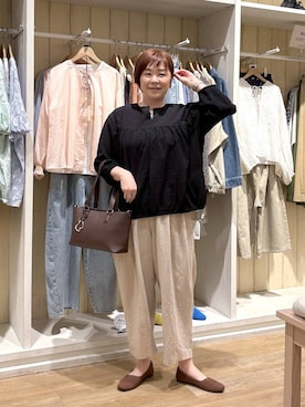 「studio CLIP（スタディオクリップ）のアイテム」を使った、さかもってぃさん（レディース・163cm）の春コーディネート