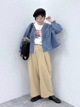 さかもってぃさん（レディース・163cm）の春コーディネート