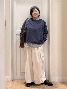 「アイテム（パンツ）」を使った、さかもってぃさん（レディース・163cm・40代）の秋コーディネート