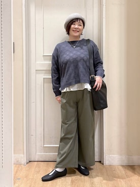 「アイテム（パンプス）」を使った、さかもってぃさん（レディース・163cm・40代）の秋コーディネート