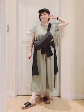 「アイテム（ワンピース/ドレス）」を使った、さかもってぃさん（レディース・164cm・40代）の夏コーディネート